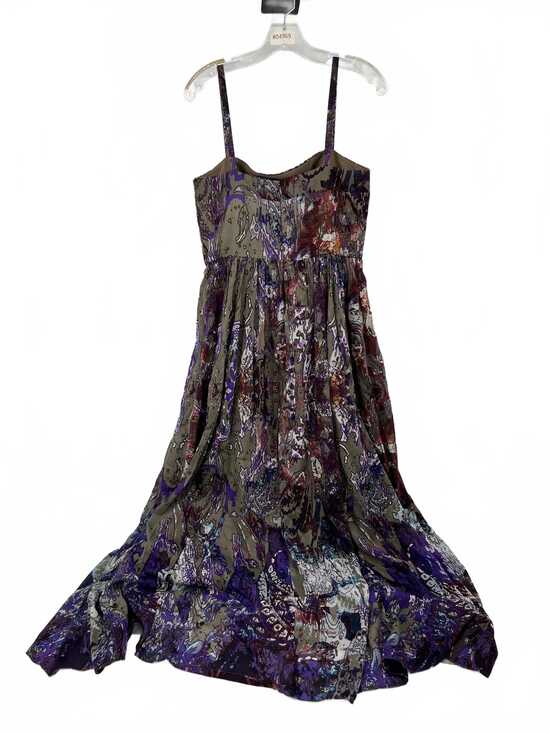 Suzi Chin for Maggie boutique Maxi Dress Floral Purple Green | Size 10 Regular - Picture 2 of 6